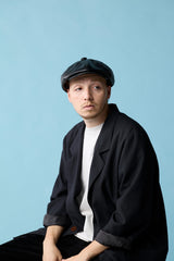 575SL CASQUETTE / SYNTHETIC LEATHER  / BLACK
