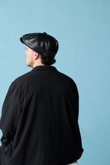 575SL CASQUETTE / SYNTHETIC LEATHER  / BLACK