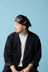 575SL CASQUETTE / SYNTHETIC LEATHER  / BLACK