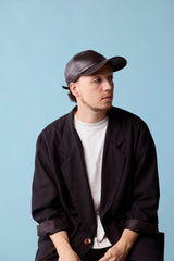 DEEP 6 PANEL CAP / SYNTHETIC LEATHER / BROWN