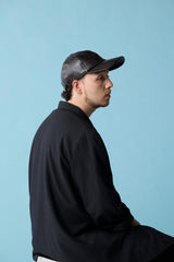 DEEP 6 PANEL CAP / SYNTHETIC LEATHER / BLACK