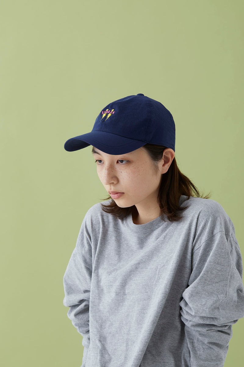 WHOPOP / 6 PANEL CAP / STREAK / NAVY