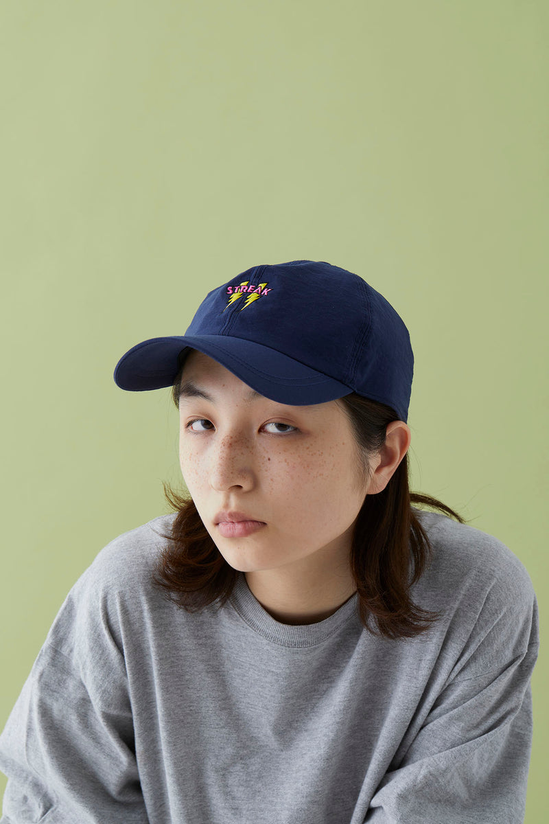 WHOPOP / 6 PANEL CAP / STREAK / NAVY