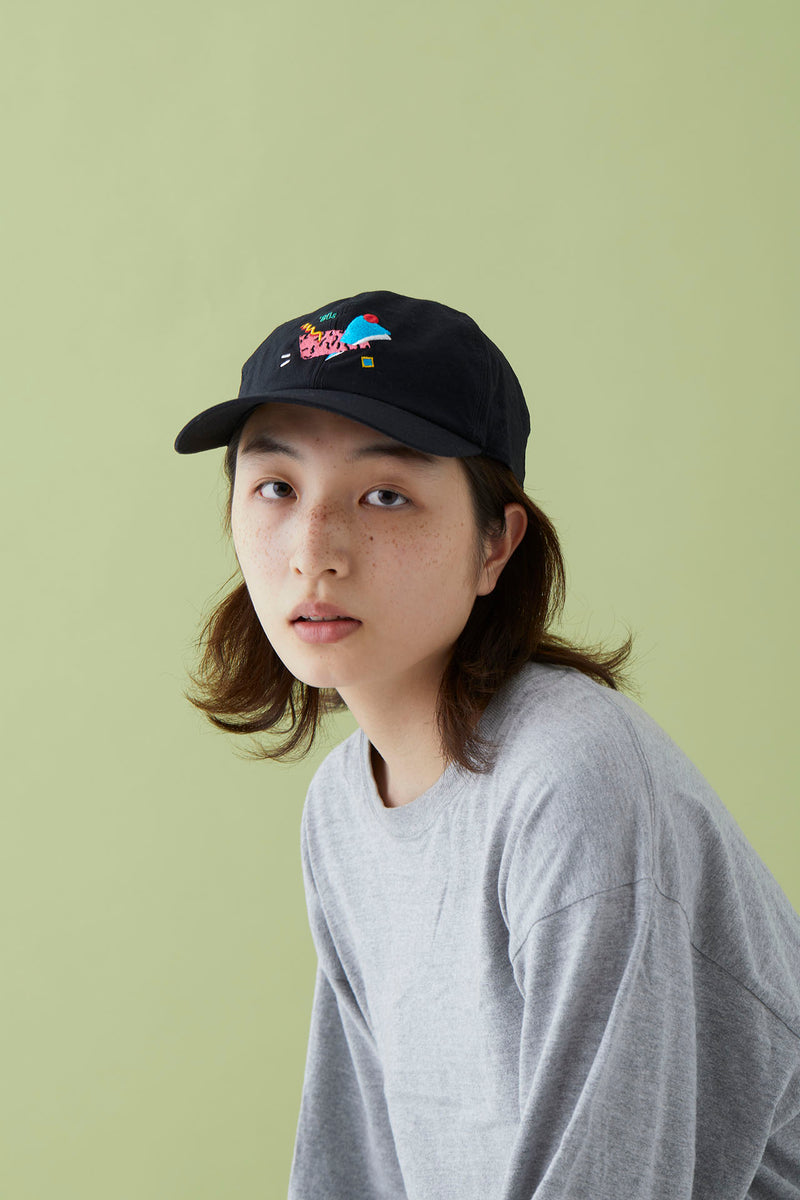 WHOPOP / 6 PANEL CAP / 80S / BLACK