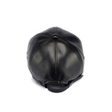 6 PANEL CAP / SYNTHETIC LEATHER / BLACK