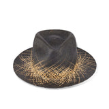 PANAMA HAT / SPARKLE WEAVE / BLACK & BEIGE