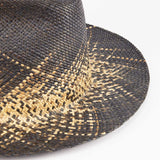 PANAMA HAT / SPARKLE WEAVE / BLACK & BEIGE