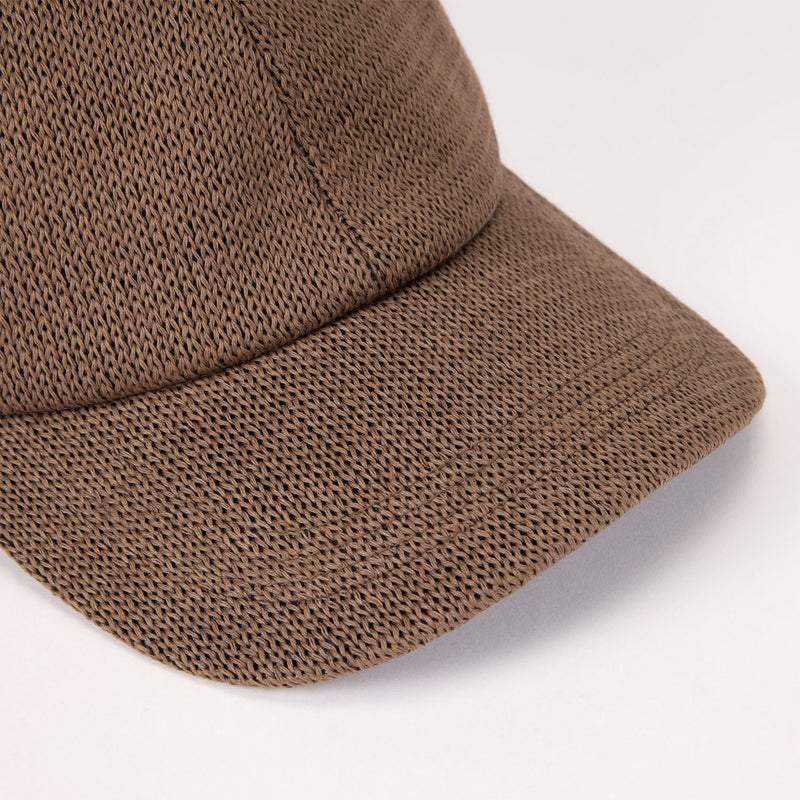 DEEP 6 PANEL CAP / STRAW YARN THERMO / BROWN