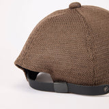 DEEP 6 PANEL CAP / STRAW YARN THERMO / BROWN