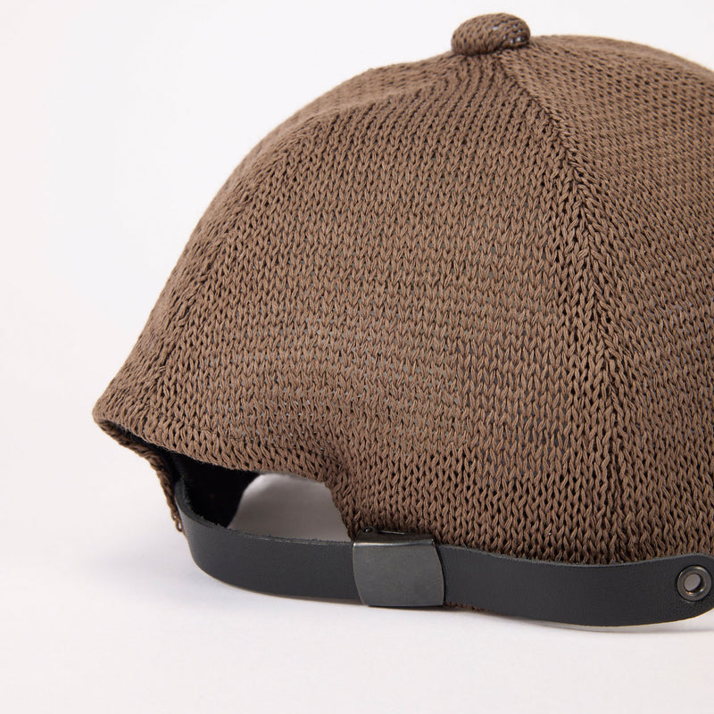 DEEP 6 PANEL CAP / STRAW YARN THERMO / BROWN