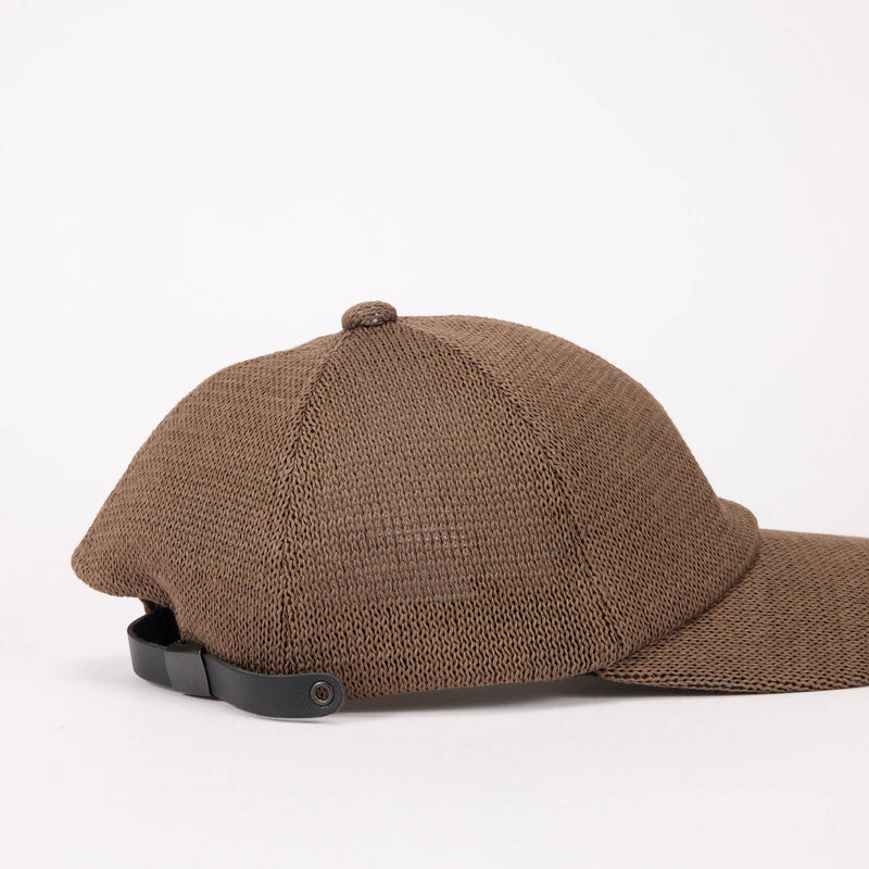 DEEP 6 PANEL CAP / STRAW YARN THERMO / BROWN