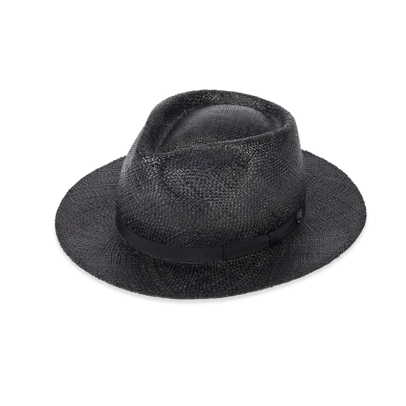 黒いウールハット 装飾バンド付き　形状記憶生地 18.jpg