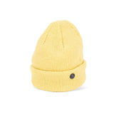 CUFF KNIT CAP / STRAW YARN / YELLOW