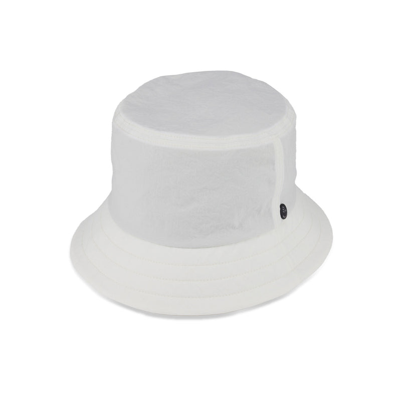 BUCKET HAT / NYLON TASLAN / WHITE