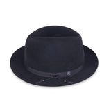 FELT HAT / RABBIT FRONT PINCH TASSEL / BLACK