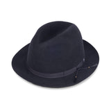FELT HAT / RABBIT FRONT PINCH TASSEL / BLACK