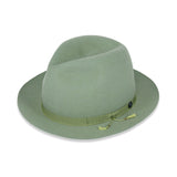FELT HAT / RABBIT FRONT PINCH TASSEL / LIGHT GREEN