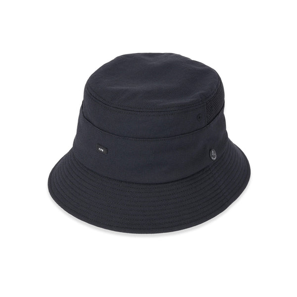 SWITCHED BUCKET HAT / NYLON & MESH / BLACK