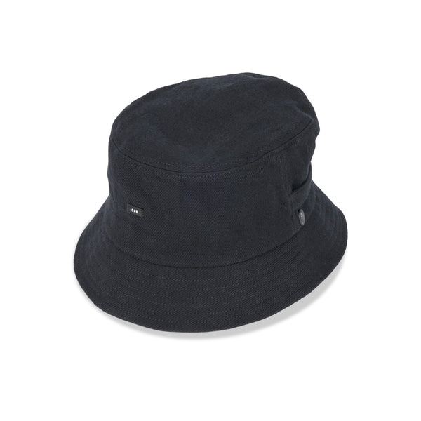 BAGGY HAT / ORGANIC FLANNEL / BLACK
