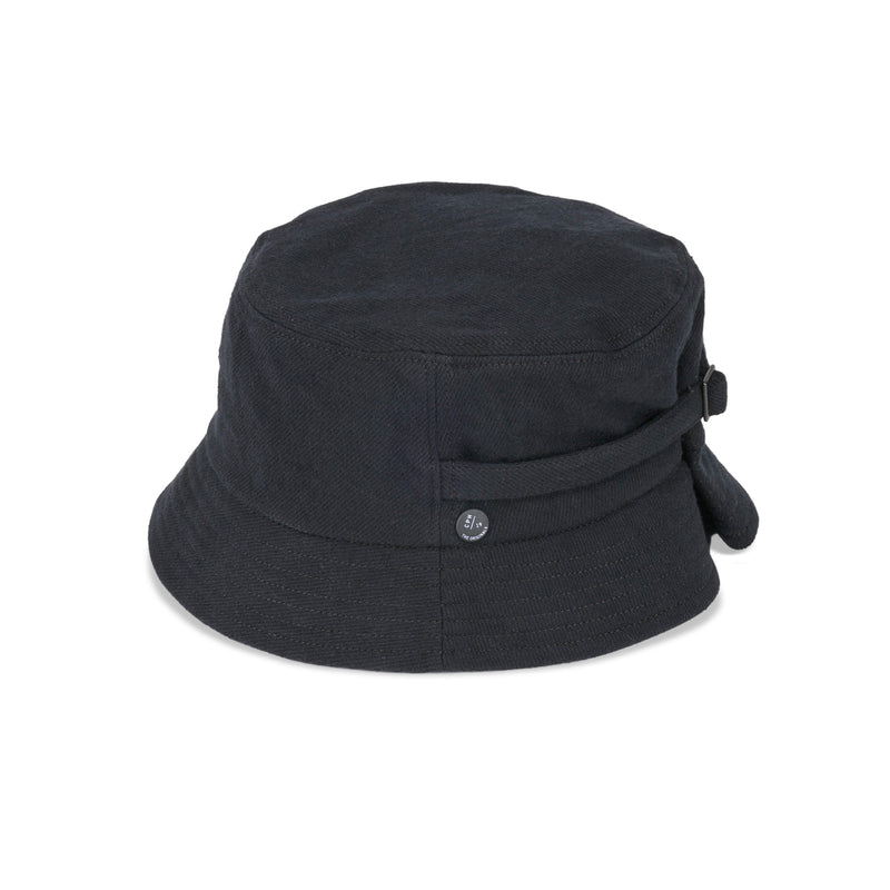 BAGGY HAT / ORGANIC FLANNEL / BLACK