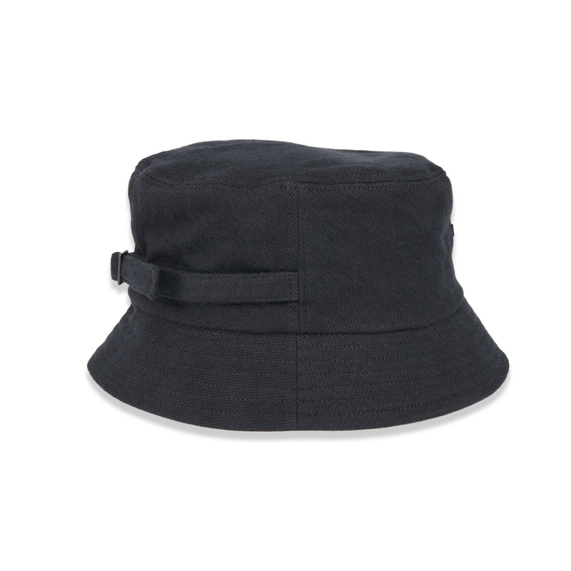 BAGGY HAT / ORGANIC FLANNEL / BLACK
