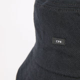 BAGGY HAT / ORGANIC FLANNEL / BLACK