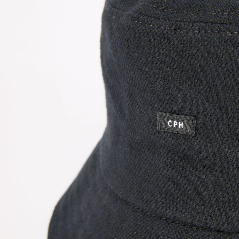 BAGGY HAT / ORGANIC FLANNEL / BLACK