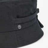 BAGGY HAT / ORGANIC FLANNEL / BLACK