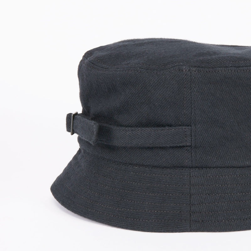 BAGGY HAT / ORGANIC FLANNEL / BLACK
