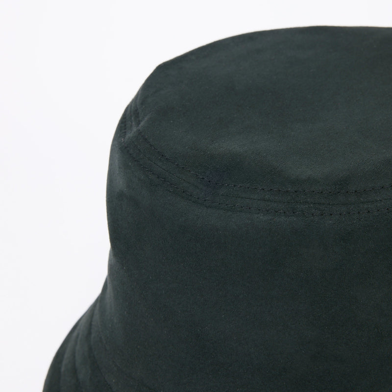 BUCKET HAT / SYNTHETIC SUEDE / BLACK