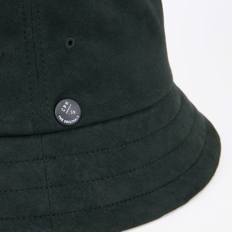 BUCKET HAT / SYNTHETIC SUEDE / BLACK