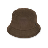 BUCKET HAT / SYNTHETIC SUEDE / BROWN