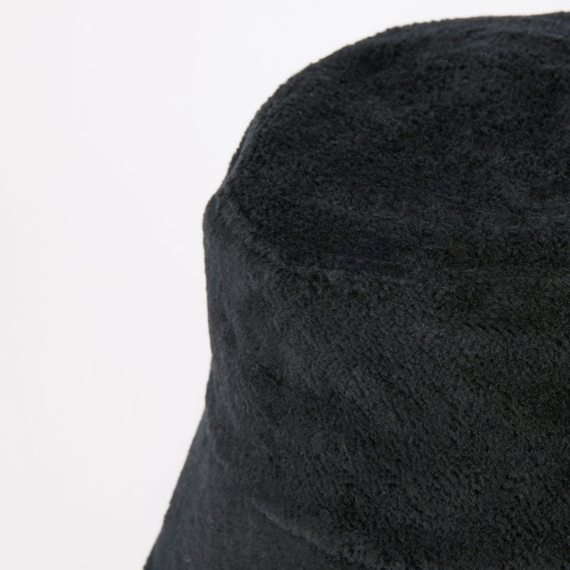 FULL BUCKET HAT / FLEECE BOA / BLACK