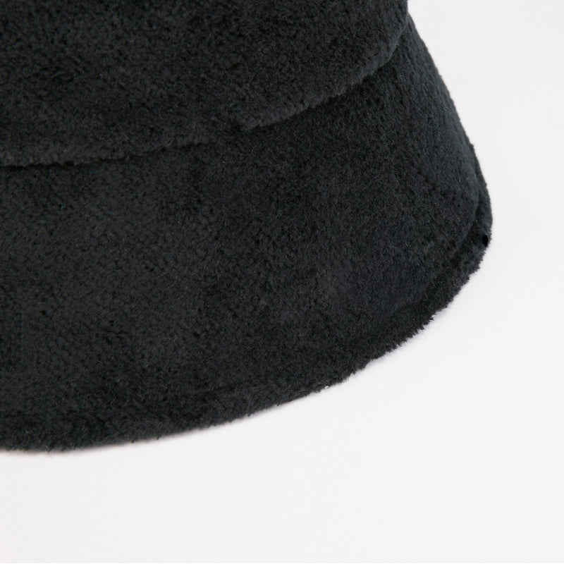FULL BUCKET HAT / FLEECE BOA / BLACK