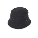 SWITCHED BUCKET HAT / LINEN & POLY / BLACK