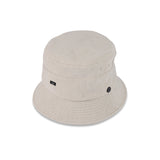 SWITCHED BUCKET HAT / LINEN & POLY / ECRU