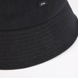 SWITCHED BUCKET HAT / LINEN & POLY / BLACK
