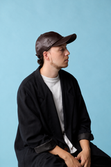 DEEP 6 PANEL CAP / SYNTHETIC LEATHER / BROWN