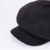 BASQUE CASQUETTE / FULLED WOOL / BLACK