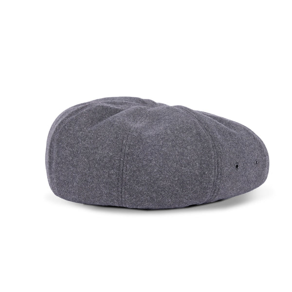 BERET / 8 PANEL WOOLLET / CHARCOAL