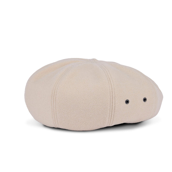 BERET / 8 PANEL WOOLLET / BEIGE