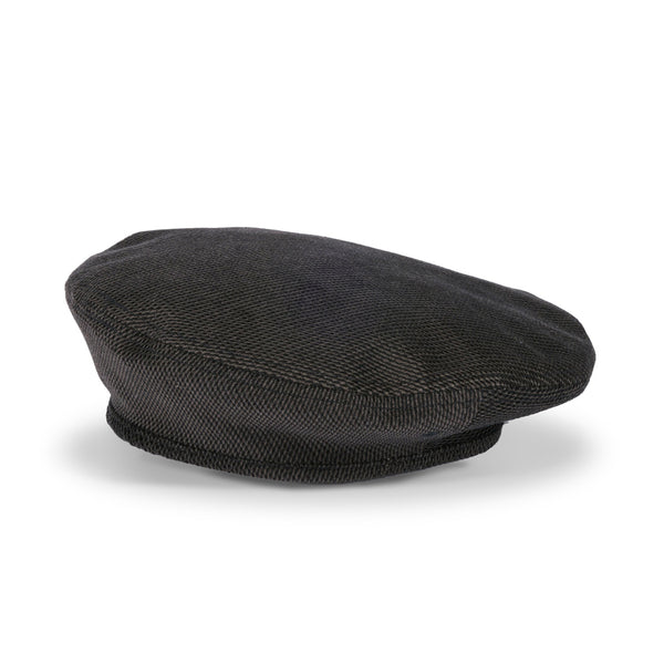 FLAT BERET / PRINTED CODE / BLACK