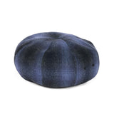 BERET / OMBRE CHECK / NAVY & BLACK