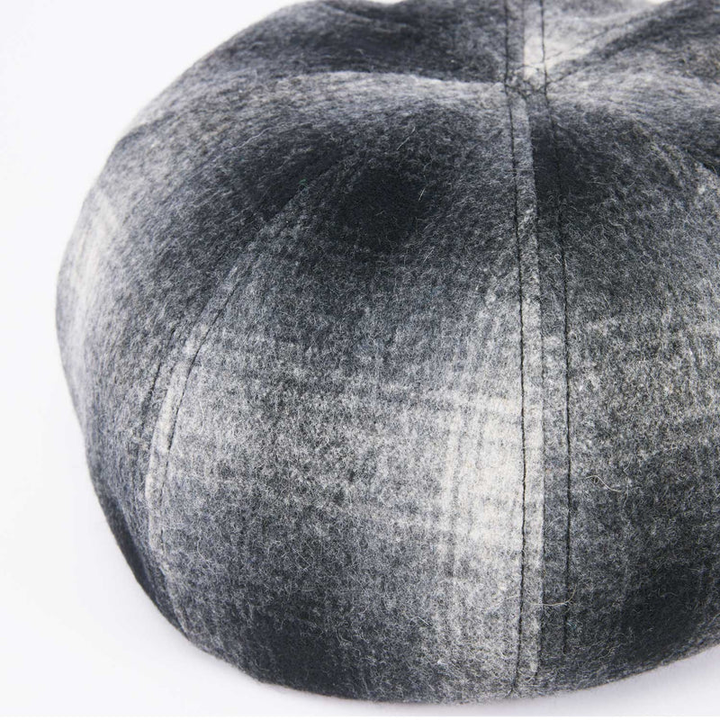 BERET / OMBRE CHECK / GRAY & BLACK