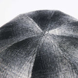 BERET / OMBRE CHECK / GRAY & BLACK