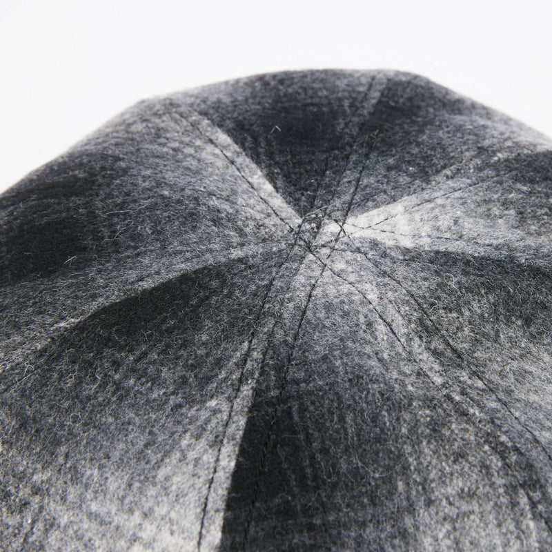 BERET / OMBRE CHECK / GRAY & BLACK