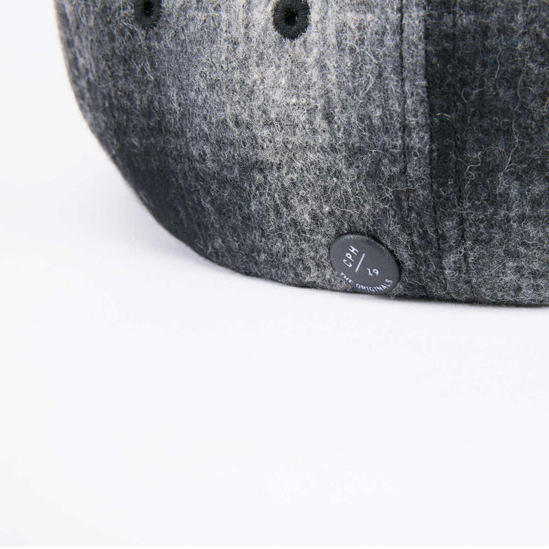 BERET / OMBRE CHECK / GRAY & BLACK