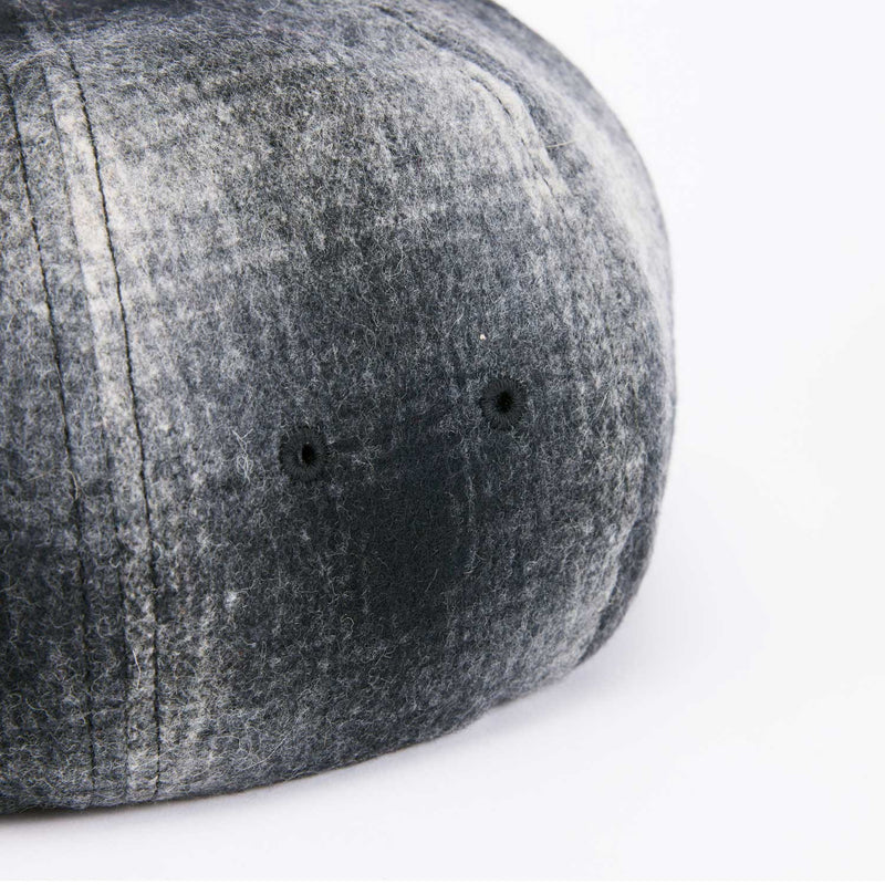 BERET / OMBRE CHECK / GRAY & BLACK