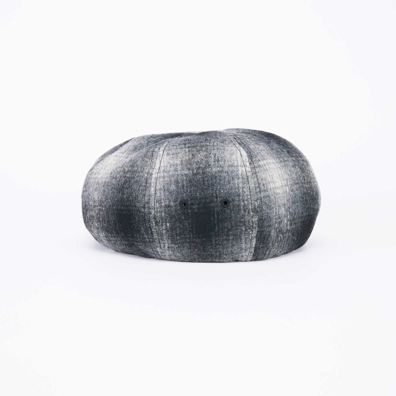 BERET / OMBRE CHECK / GRAY & BLACK