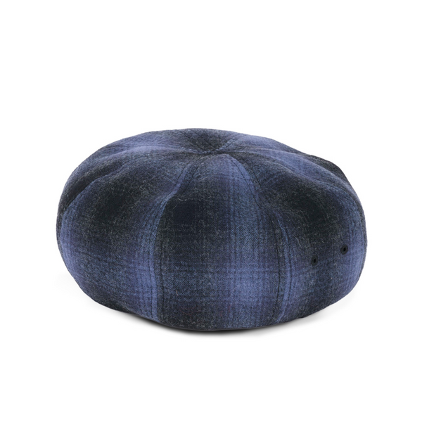 BERET / OMBRE CHECK / NAVY & BLACK